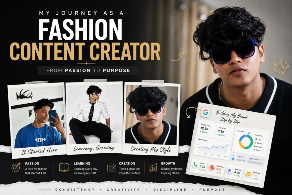 How I started  my Journey as a fashion content creator
